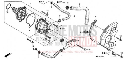 POMPA ACQUA CBR600RAA di 2010
